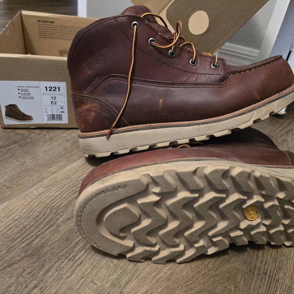 Red Wing Shoes Dark Brown Leather Boots